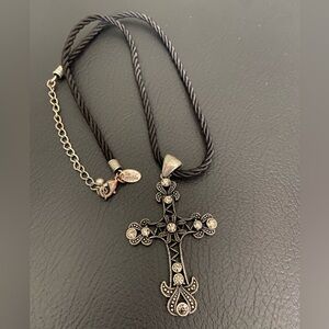 Silver Cross Pendant Necklace